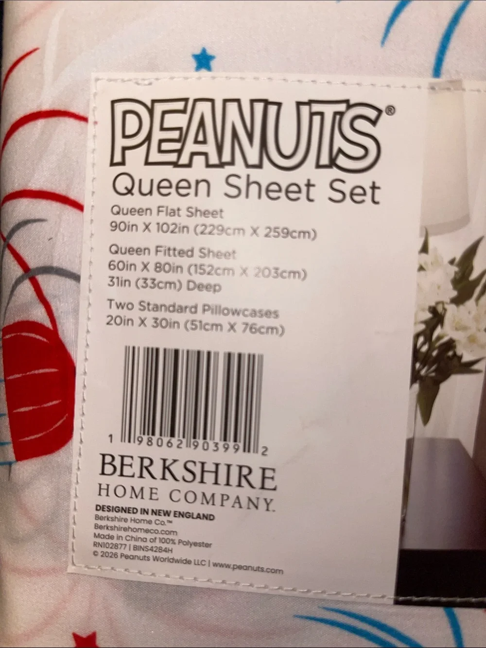 Peanuts queen sheet